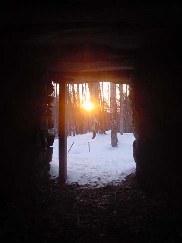 Solstice Sunrise, Calendar II Stone Chamber, Vermont