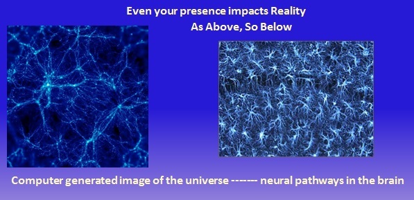 computer generated image of universe, image of neurons